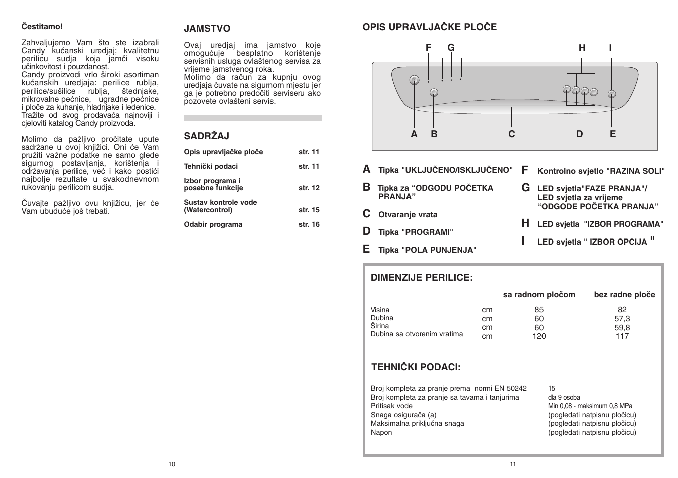 Candy CDF 615 A - 39 S User Manual | Page 6 / 33