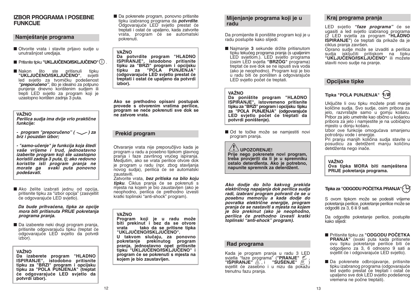 Candy CDF 615 A - 39 S User Manual | Page 7 / 33