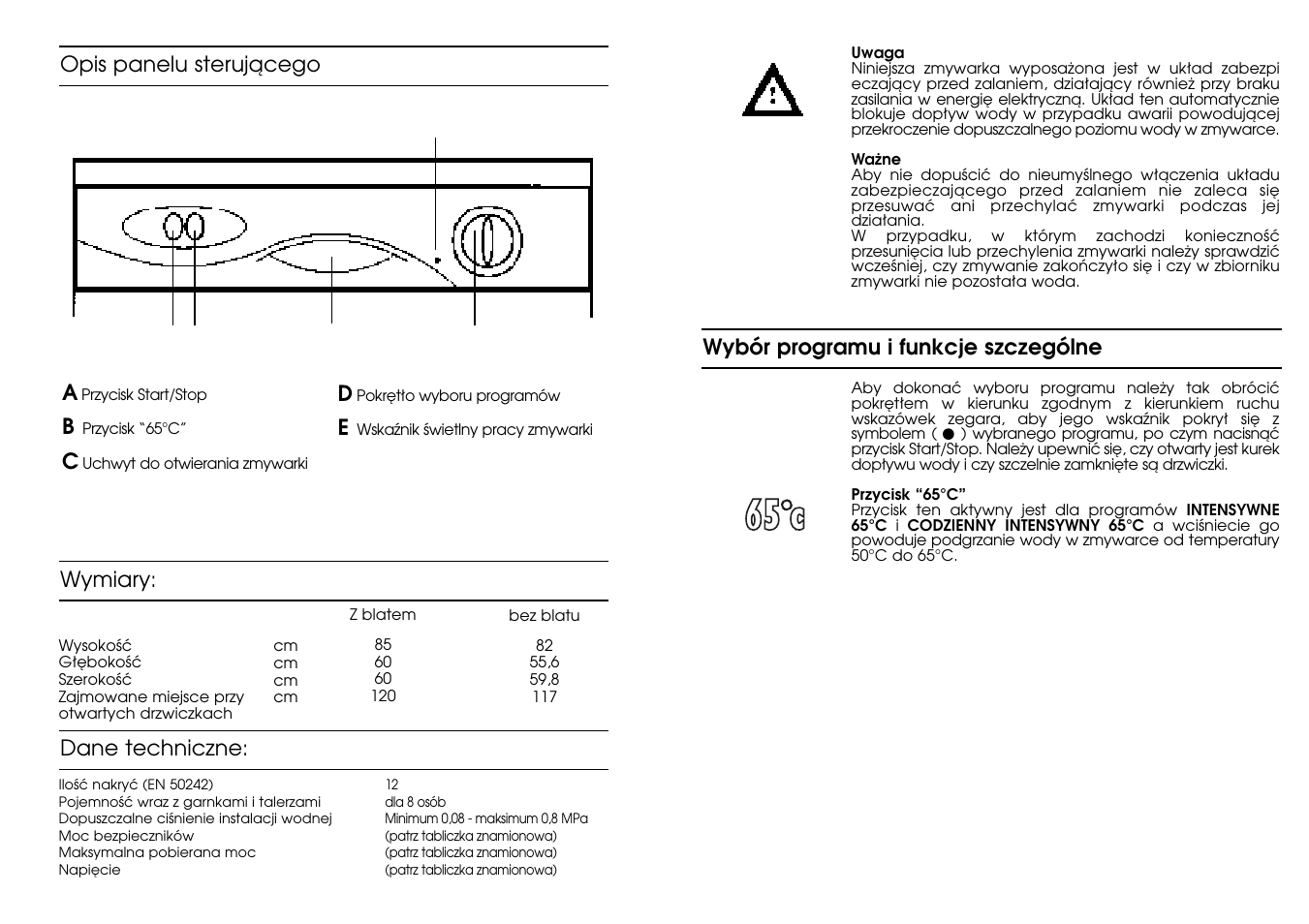 Candy CDW 374__1 User Manual | Page 18 / 21
