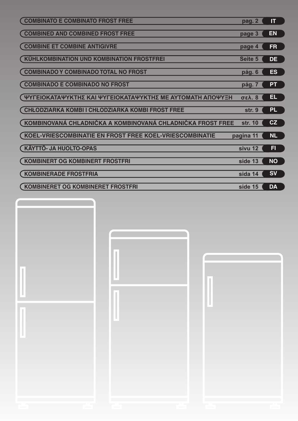 Candy FRCFMF266A User Manual | 16 pages