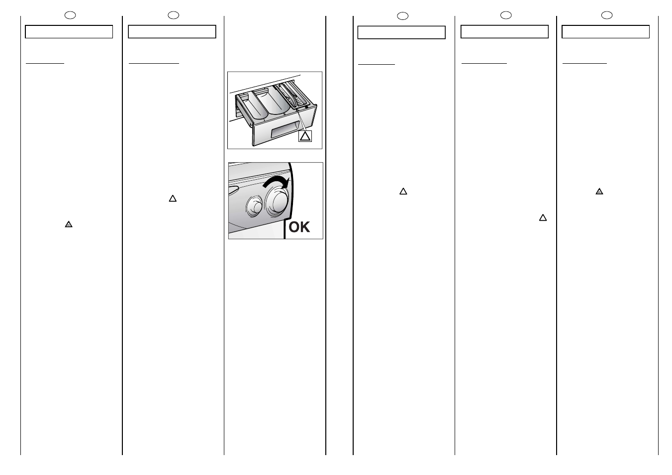 Lavagem, Lavaggio, Lavage | Lavado, Washing | Candy CG 414 User Manual | Page 24 / 33
