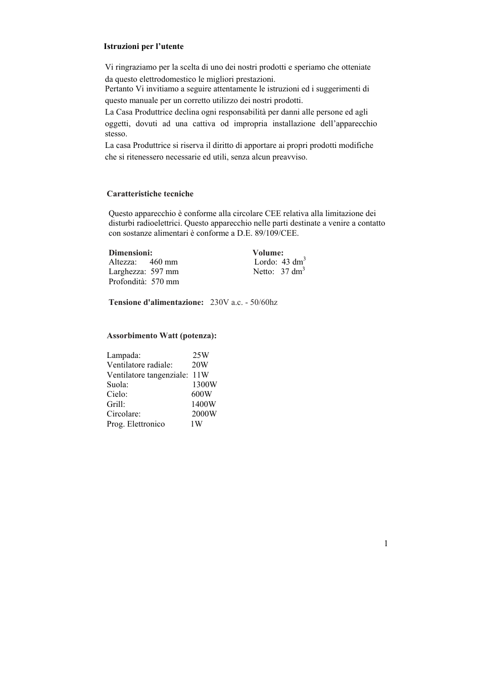 Candy FC 4440 X User Manual | Page 3 / 176