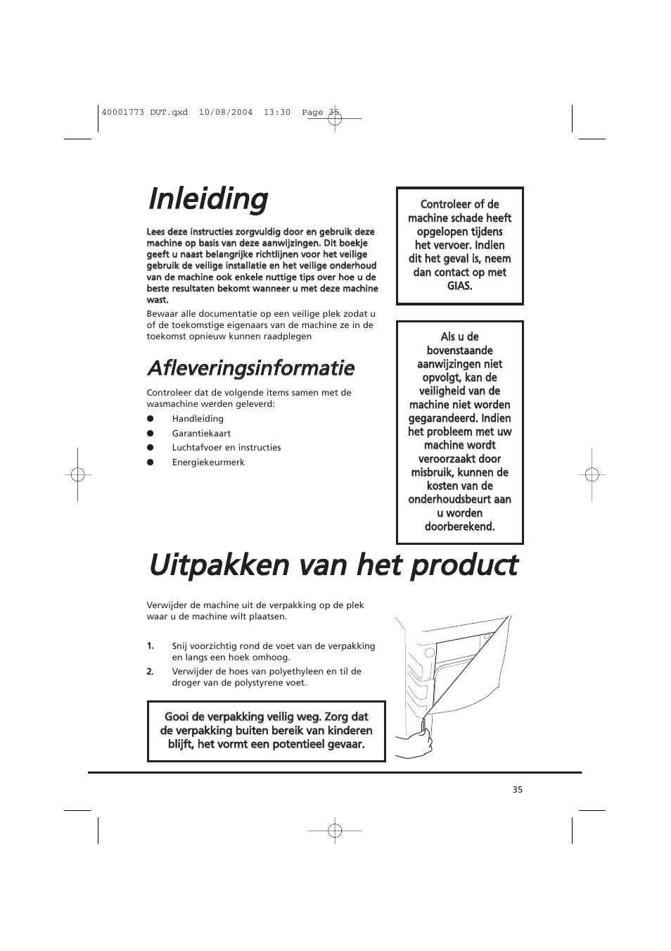 Iin nlle eiid diin ng g | Candy AB CDV 671 X SY User Manual | Page 35 / 100