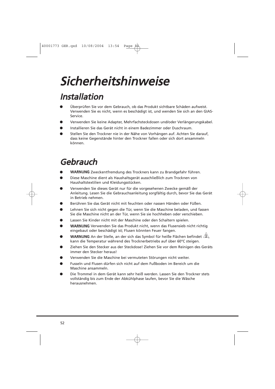 Ssiicch he errh he eiittssh hiin nw we eiisse e, Gge eb brra au ucch h | Candy AB CDV 671 X SY User Manual | Page 52 / 100