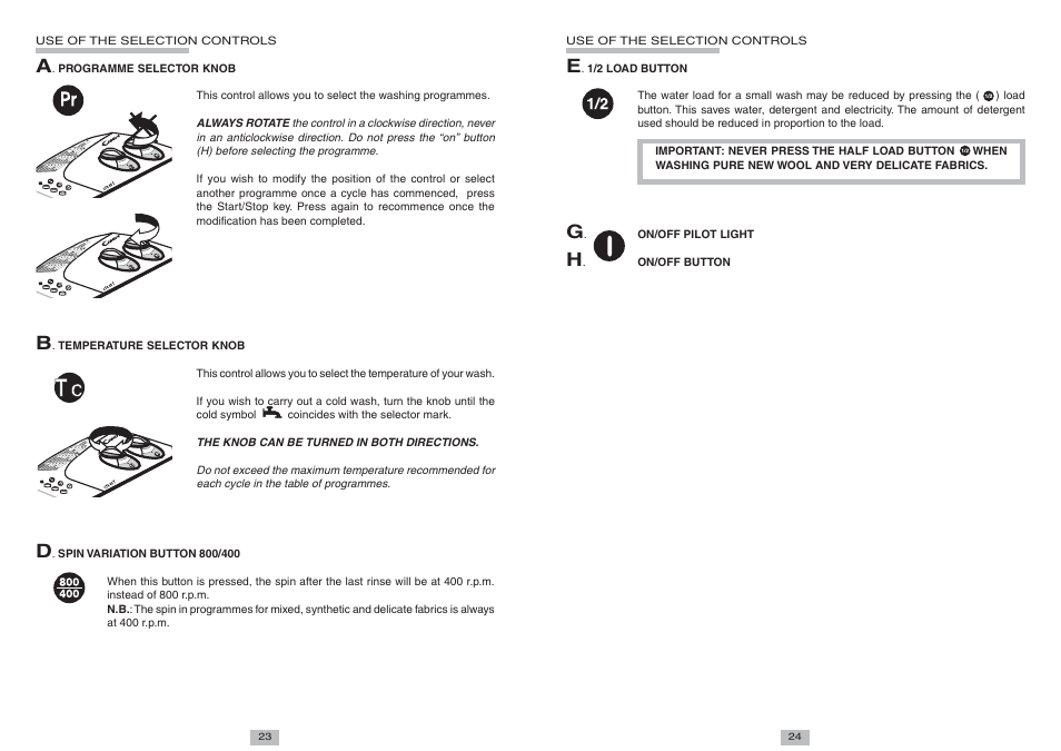 Candy CTS 83 T User Manual | Page 5 / 6
