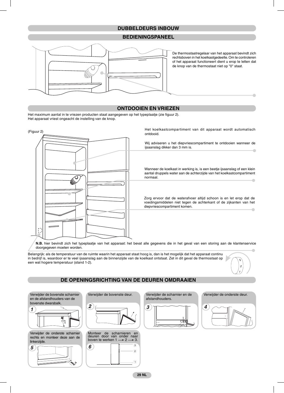 Ontdooien en vriezen | Candy CFBD 2650 A SN User Manual | Page 29 / 44