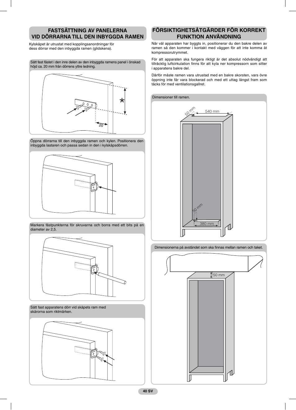 Candy CFBD 2650 A SN User Manual | Page 40 / 44