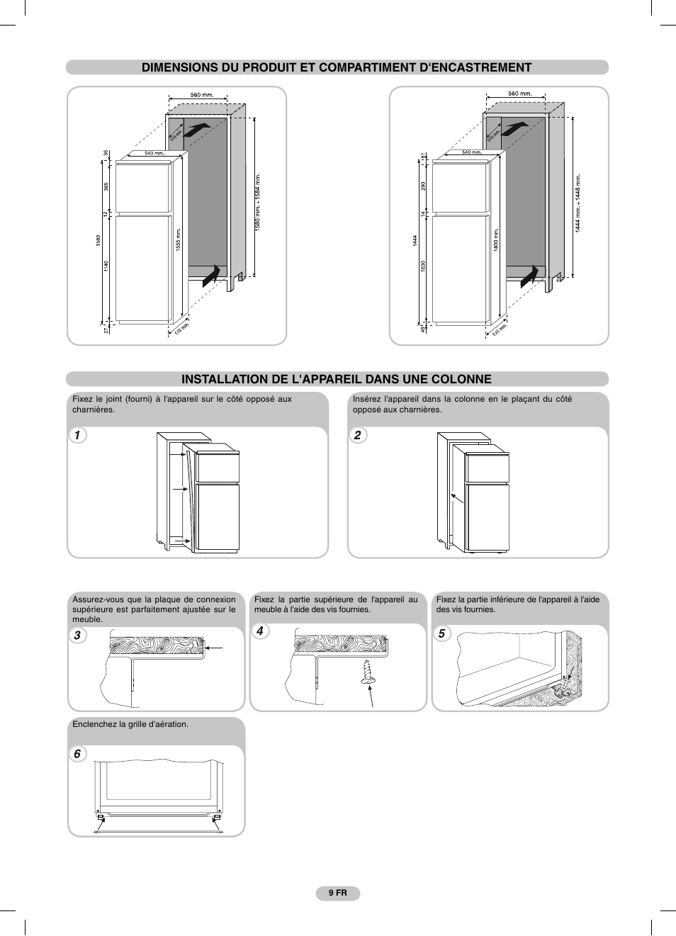 Candy CFBD 2650 A SN User Manual | Page 9 / 44
