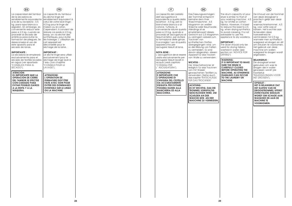 Candy CST 105 X User Manual | Page 15 / 24