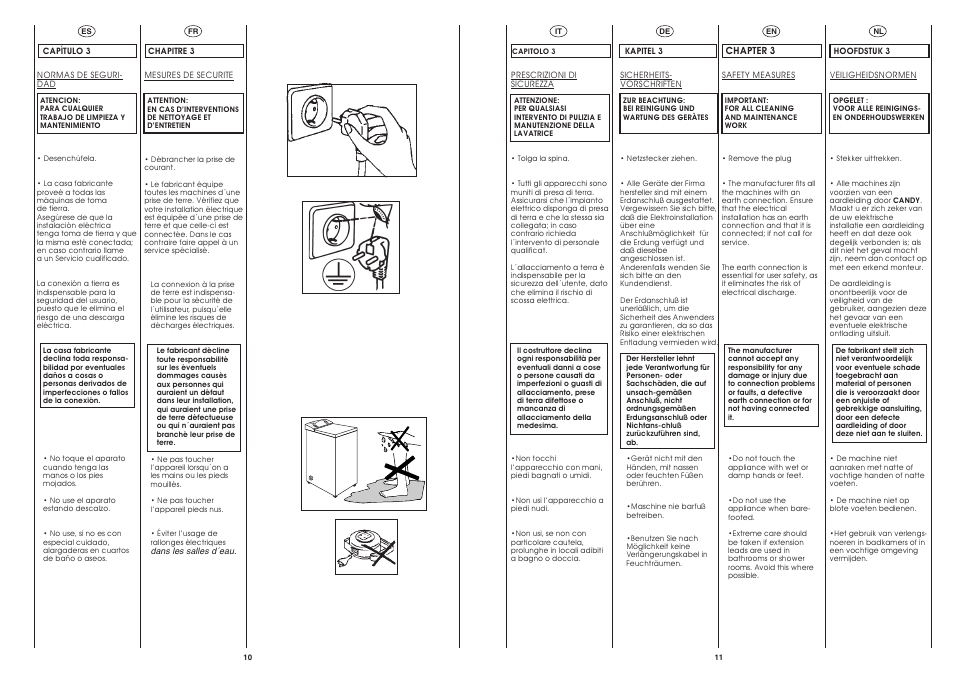Candy CST 105 X User Manual | Page 6 / 24