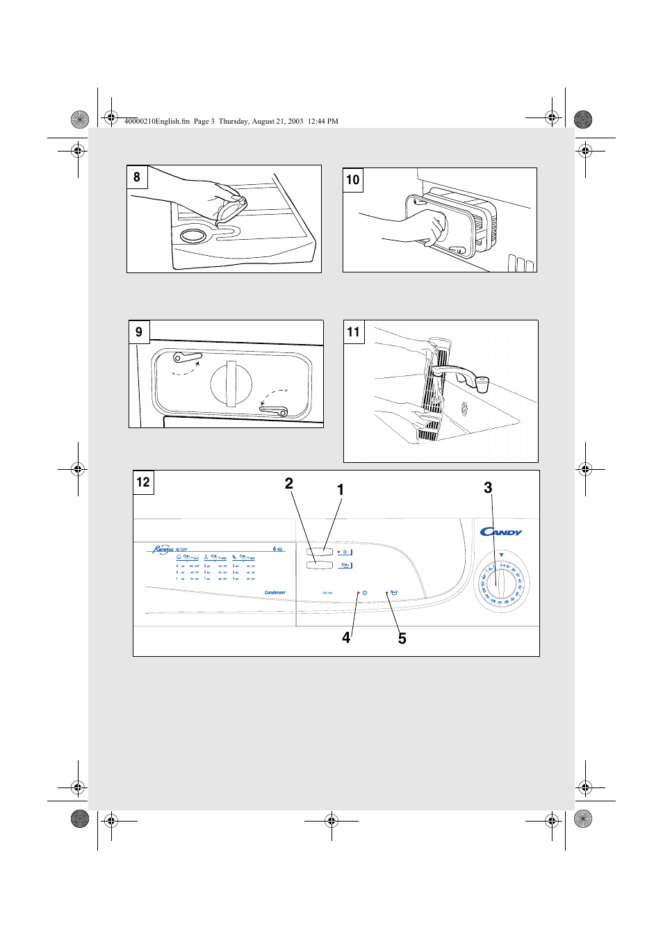 Candy AB CDC 263 User Manual | Page 3 / 80
