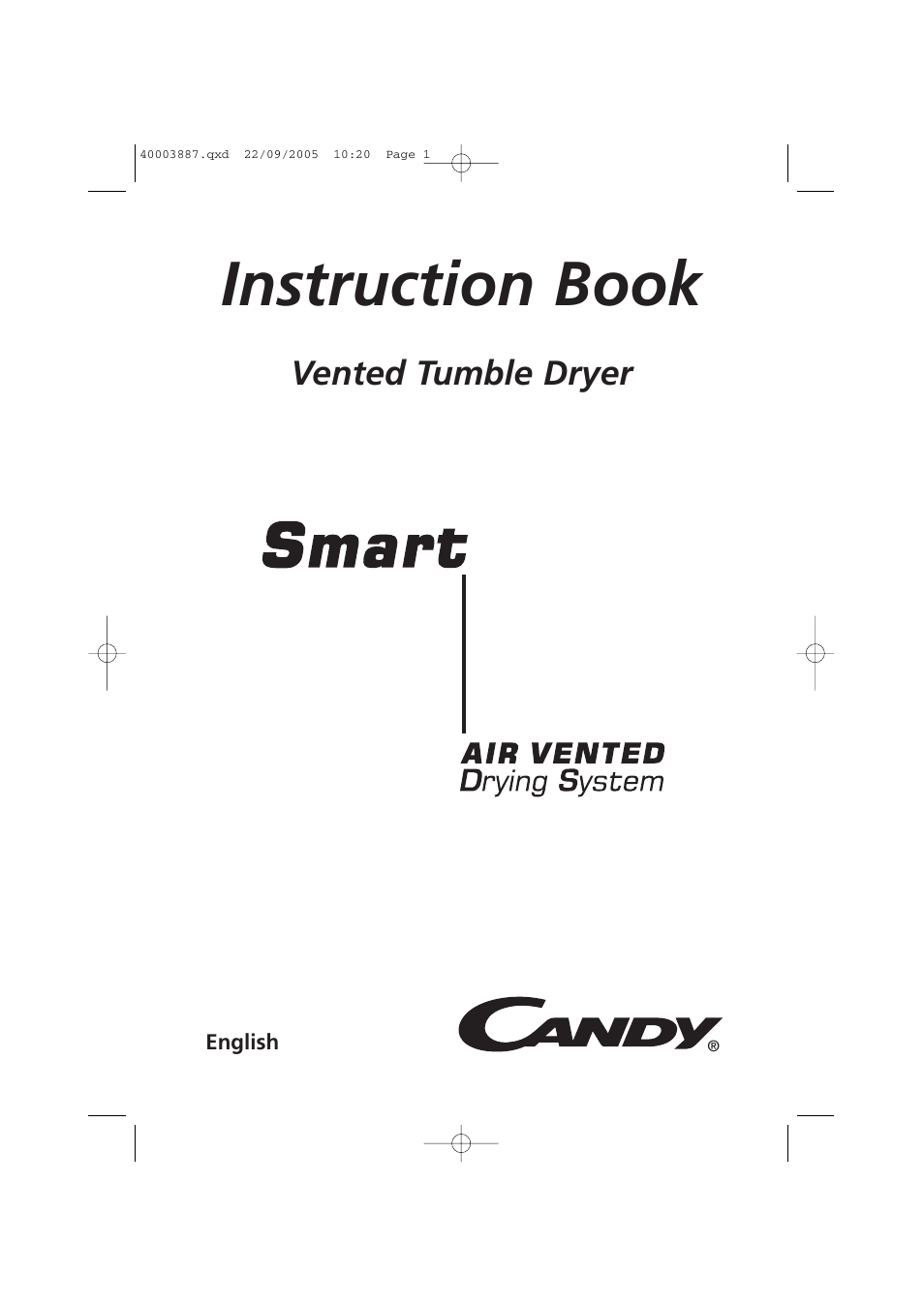 Candy CV1 16-80 User Manual | 20 pages