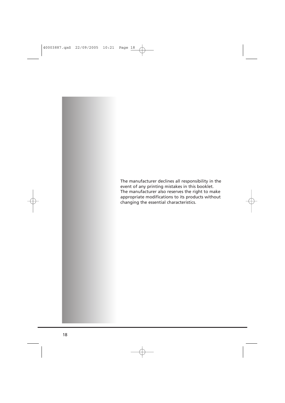 Candy CV1 16-80 User Manual | Page 18 / 20