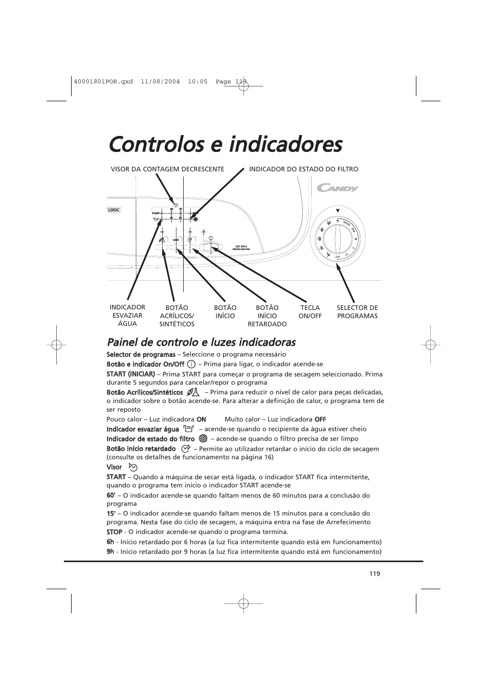Candy AB CDC 679 X SY User Manual | Page 119 / 128