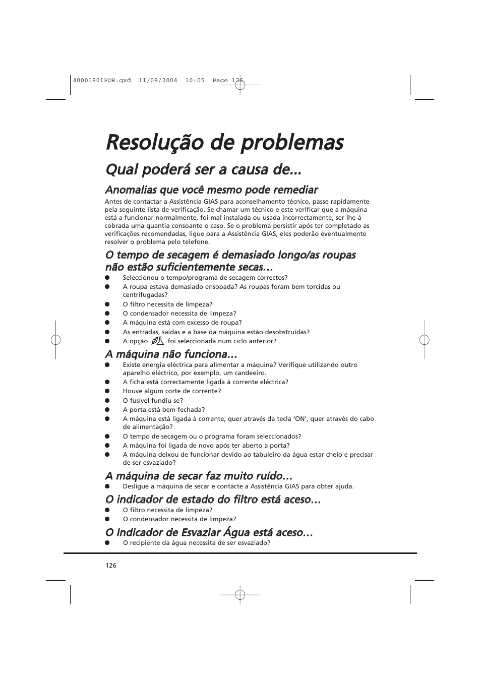 Candy AB CDC 679 X SY User Manual | Page 126 / 128