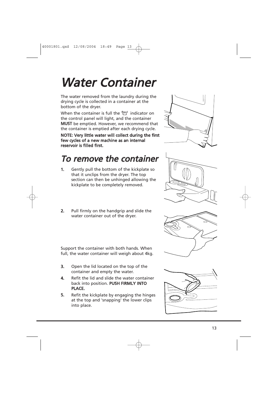 Wwa atte err c co on ntta aiin ne err | Candy AB CDC 679 X SY User Manual | Page 13 / 128