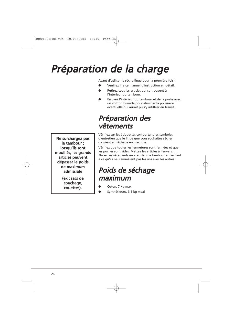 Candy AB CDC 679 X SY User Manual | Page 26 / 128