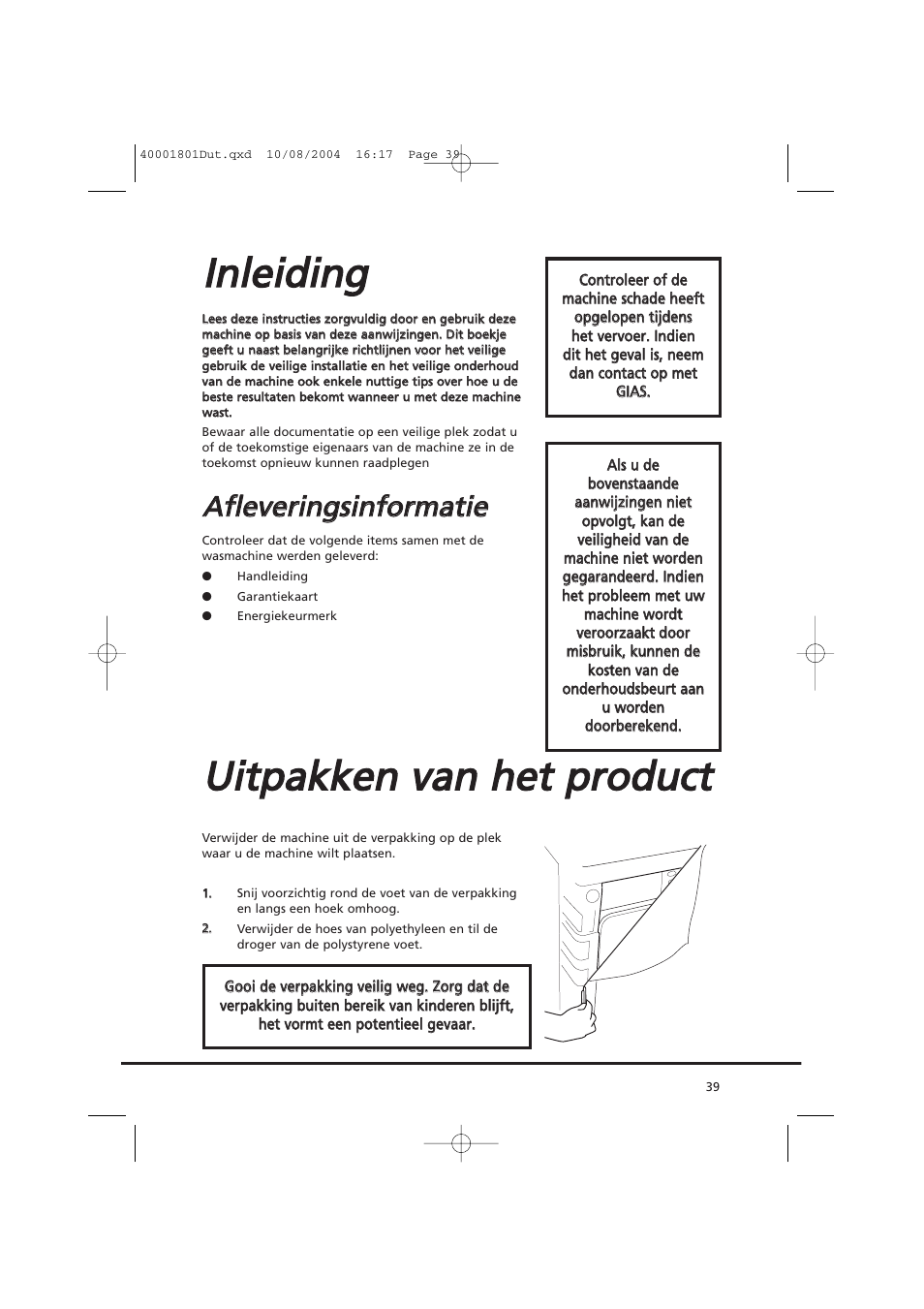 Iin nlle eiid diin ng g | Candy AB CDC 679 X SY User Manual | Page 39 / 128