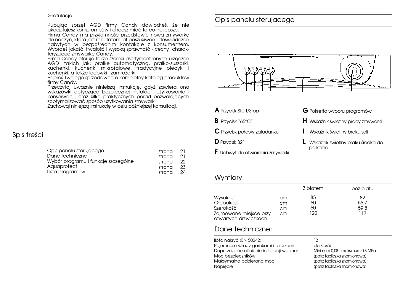 Candy CD 675 SX User Manual | Page 11 / 21