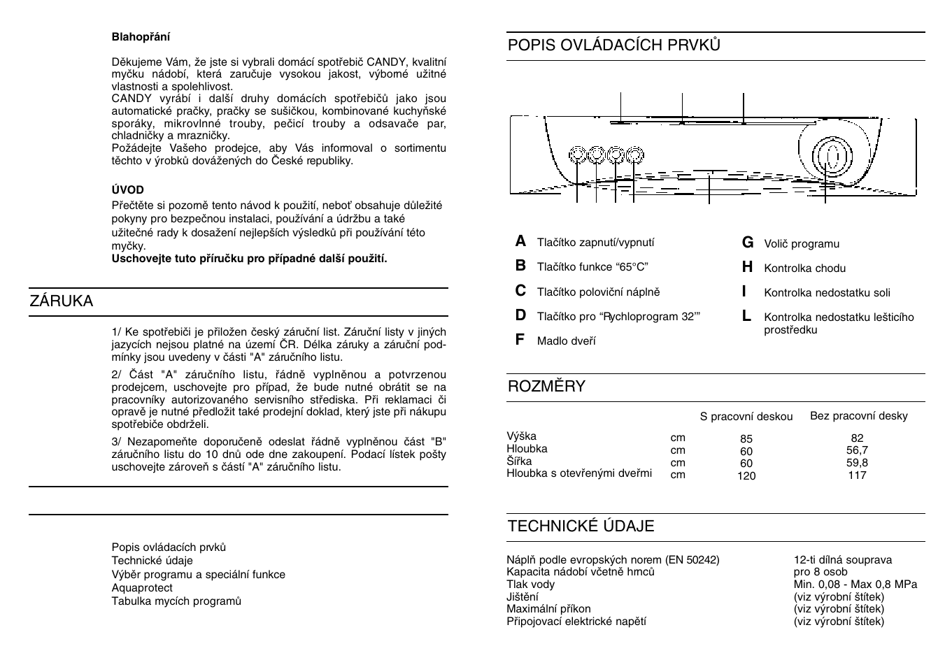 Candy CD 675 SX User Manual | Page 14 / 21