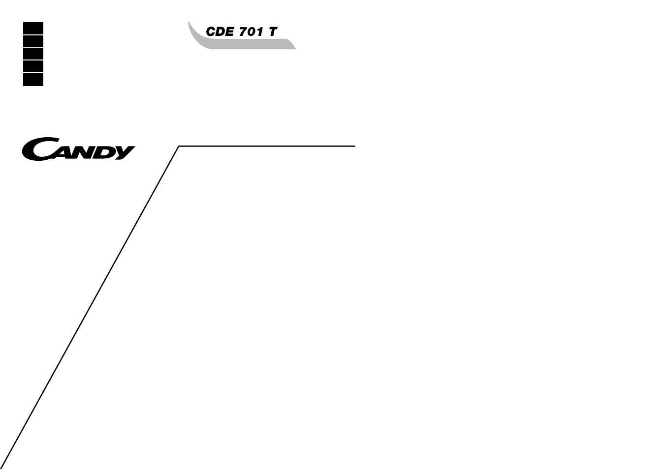 Candy LS CDE 701X NO User Manual | 25 pages