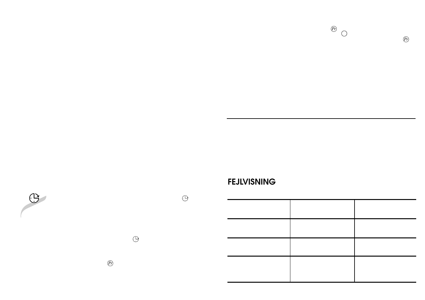 Fejlvisning | Candy LS CDE 701X NO User Manual | Page 17 / 25