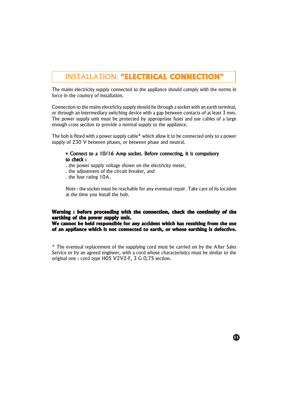 Candy PA 640__2 X UK User Manual | Page 11 / 16