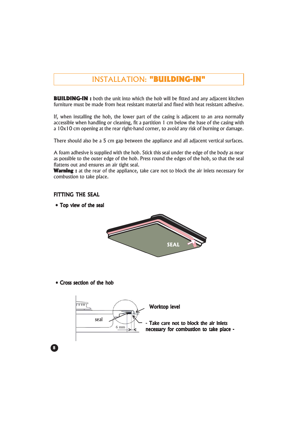 Candy PA 640__2 X UK User Manual | Page 8 / 16