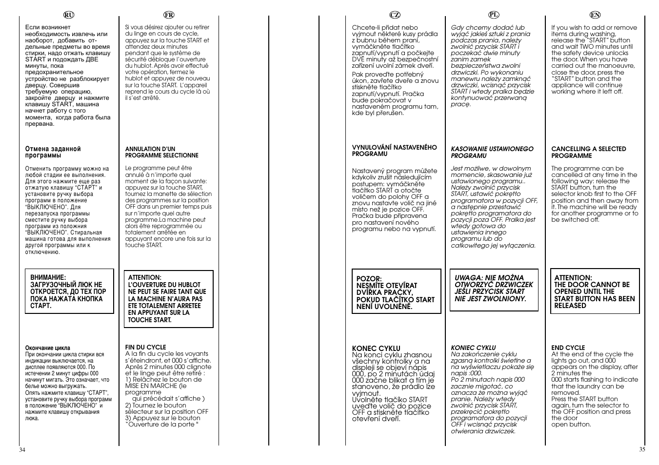 Candy LB ACS 100 P SY User Manual | Page 18 / 37