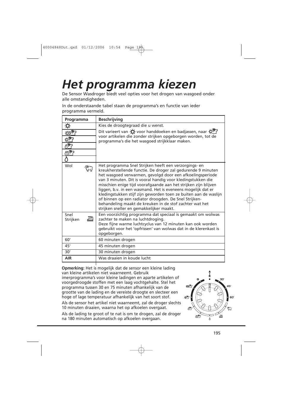 Het programma kiezen | Candy GO DC 78-01S User Manual | Page 195 / 236