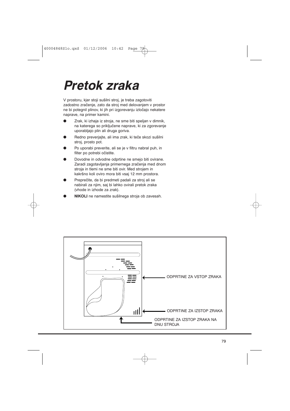 Pretok zraka | Candy GO DC 78-01S User Manual | Page 79 / 236