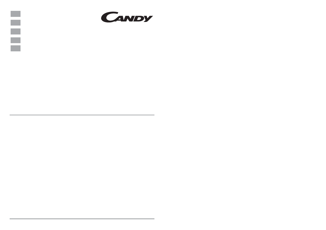 Candy CDF 322 AX - 37 S User Manual | 25 pages