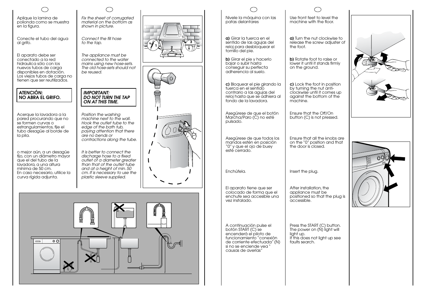 Ab c | Candy CB 63 T ES User Manual | Page 6 / 17