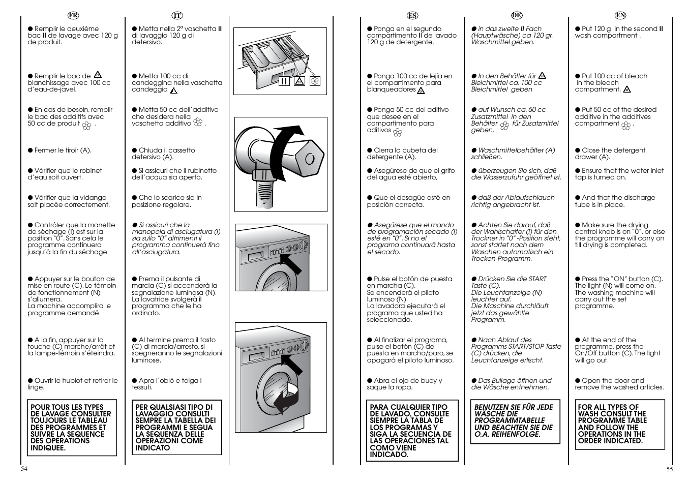 Candy WD CIW 100 T User Manual | Page 28 / 41