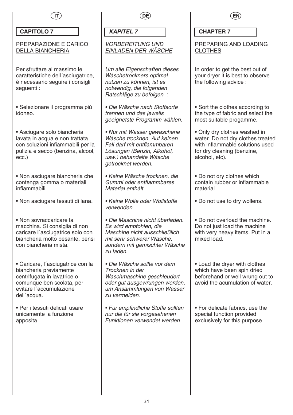 Candy AB CST 10 M User Manual | Page 30 / 44