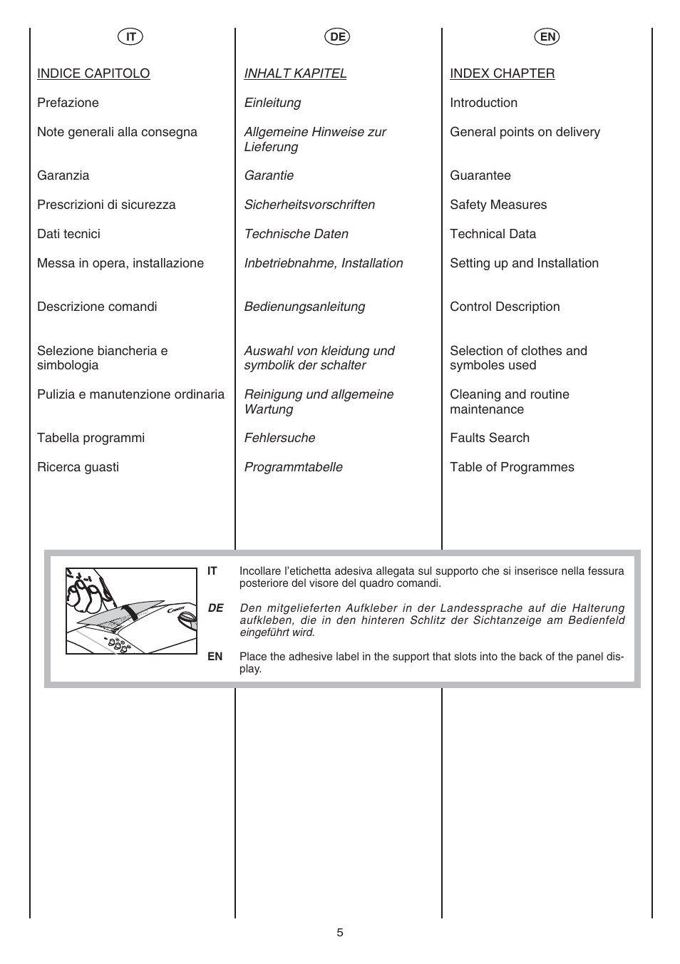 Candy AB CST 10 M User Manual | Page 4 / 44