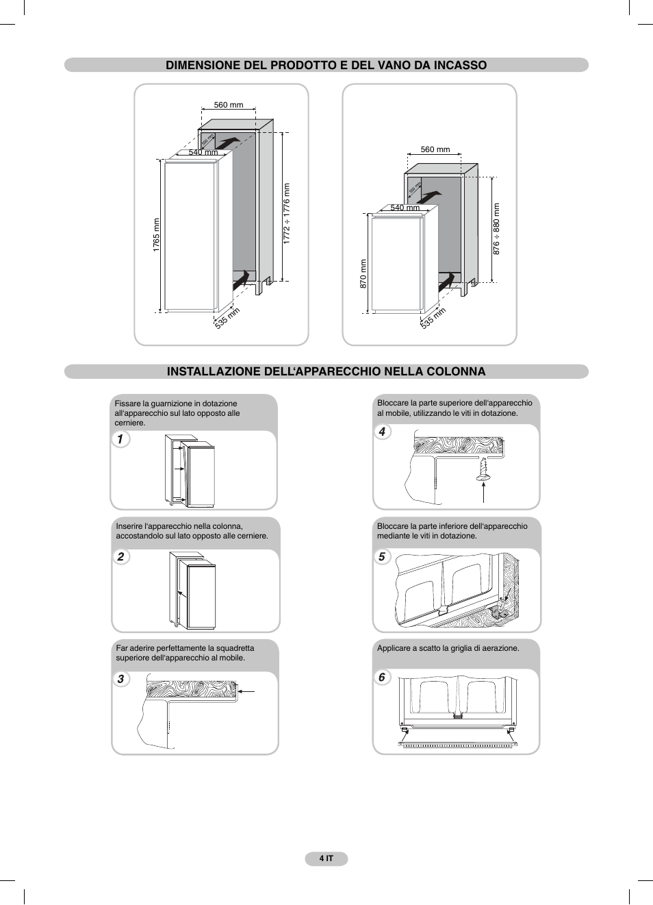 Candy FR CBO 150 AG User Manual | Page 4 / 58