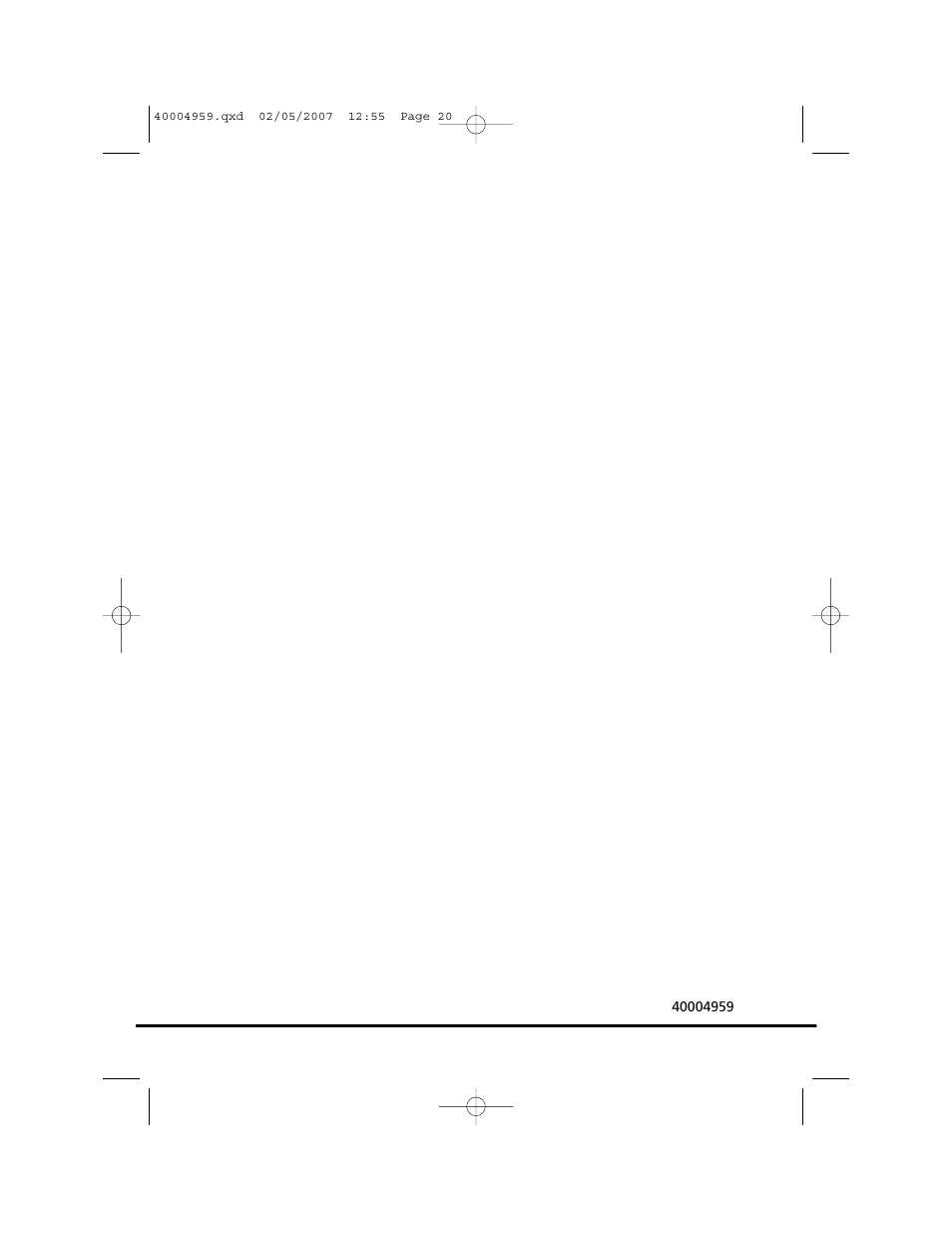Candy GO V 117-80 User Manual | Page 20 / 20