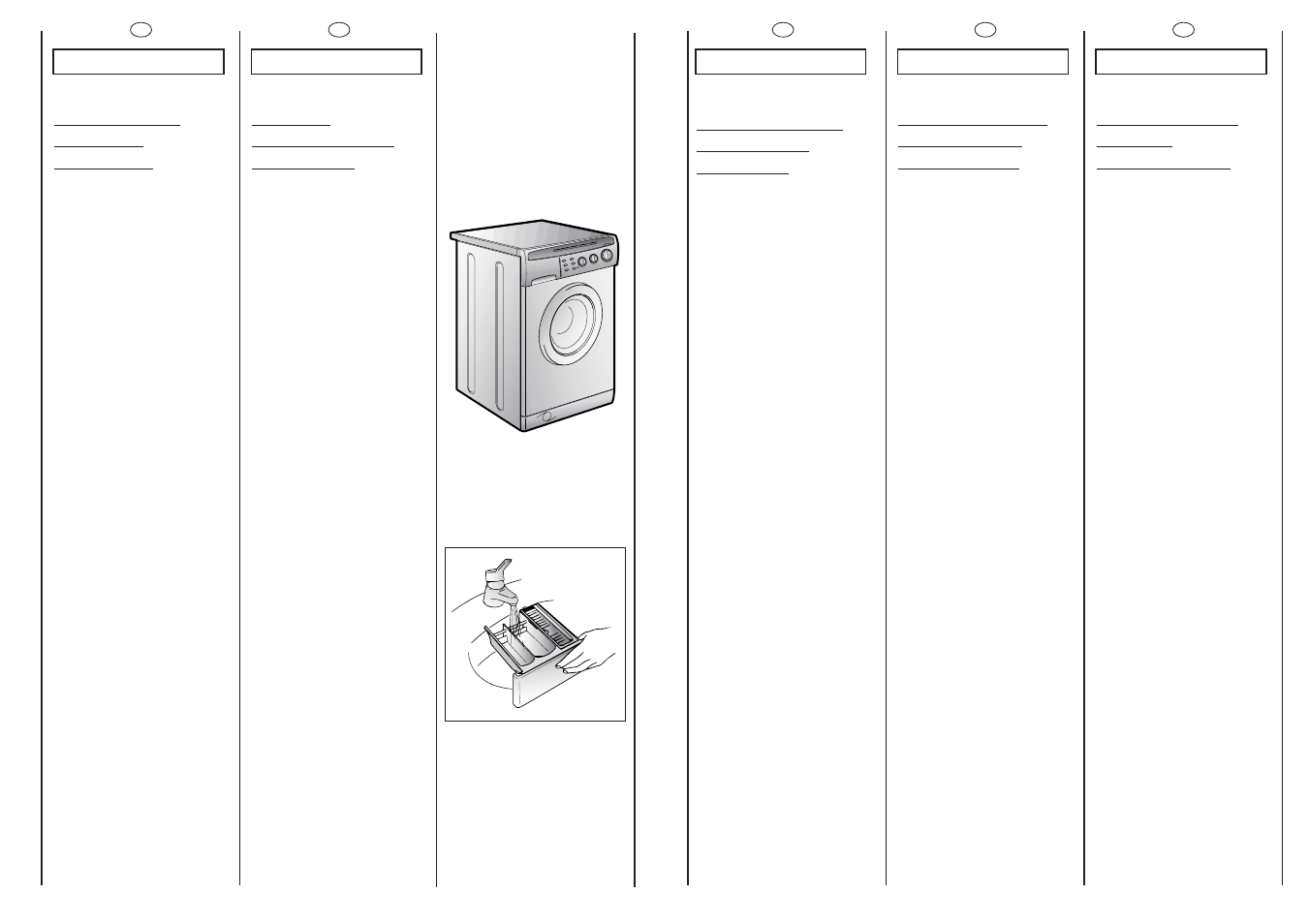 Schoonmaken en normaal onderhoud, Cleaning and routine maintenance, Pulizia e manutenzione ordinaria | Nettoyage et entretien ordinaire, Reinigung und allgemeine wartung | Candy ACS 132 FR User Manual | Page 28 / 33