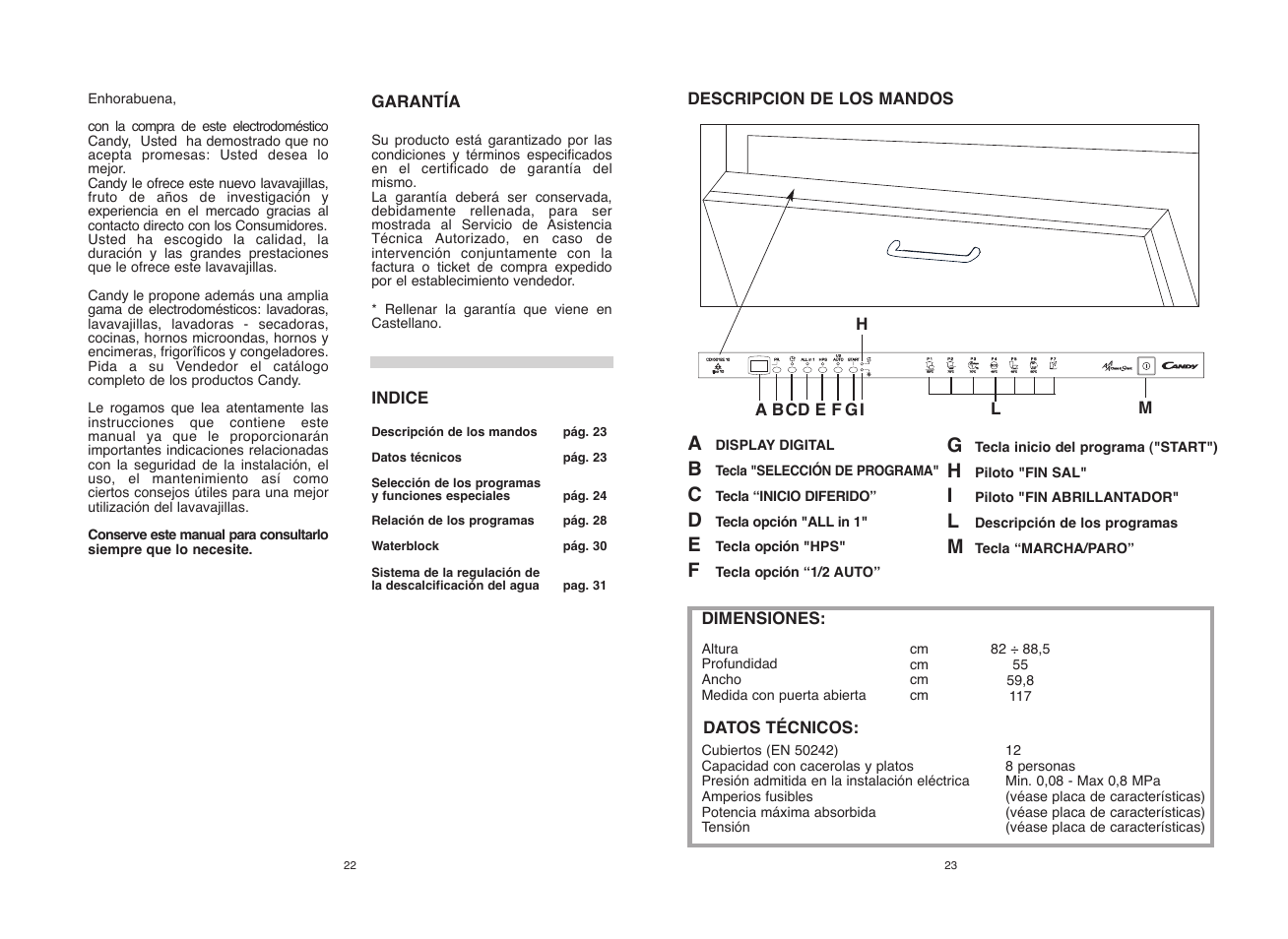 Candy CDI 5012E10 User Manual | Page 12 / 57