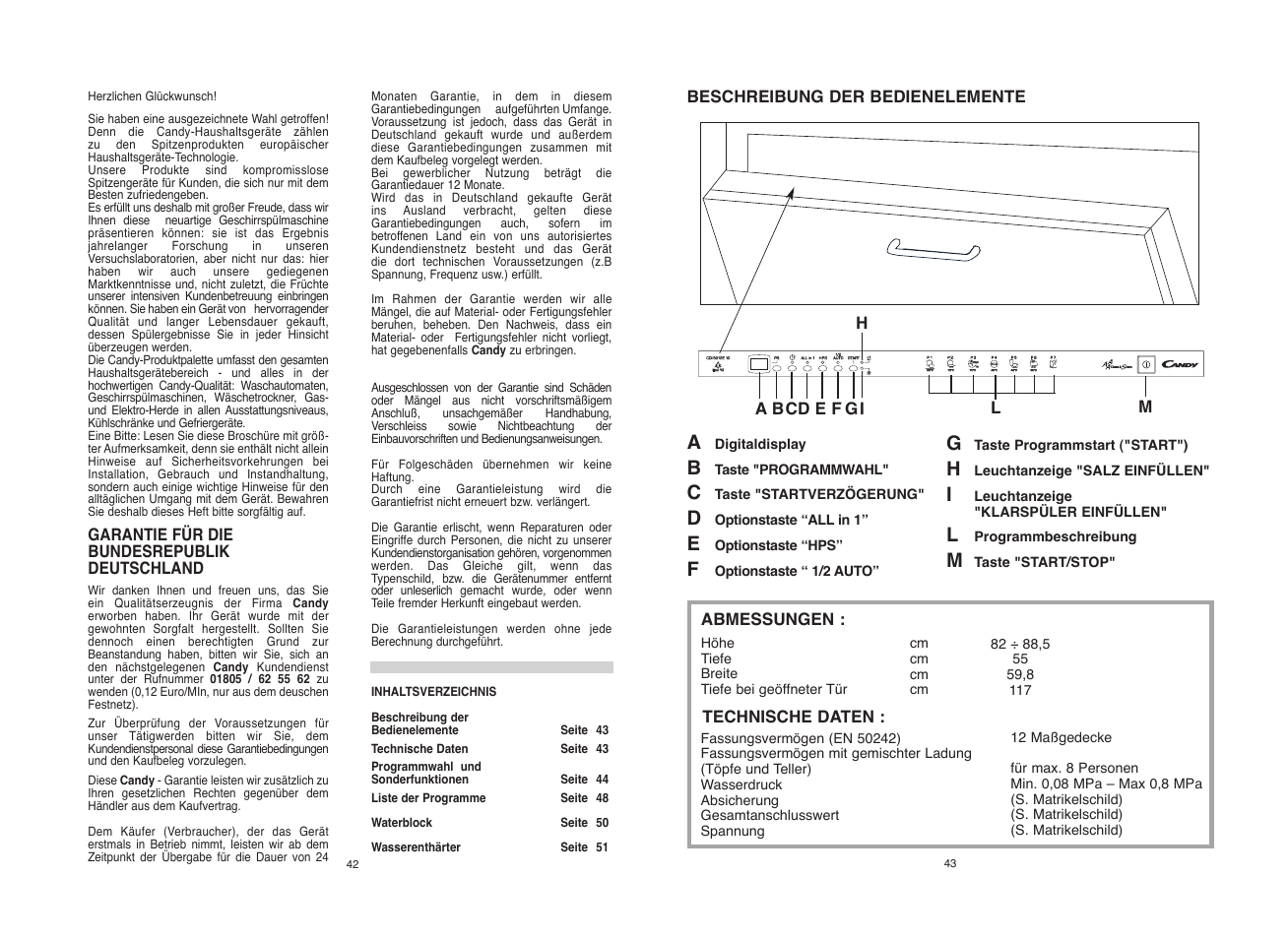 Candy CDI 5012E10 User Manual | Page 22 / 57