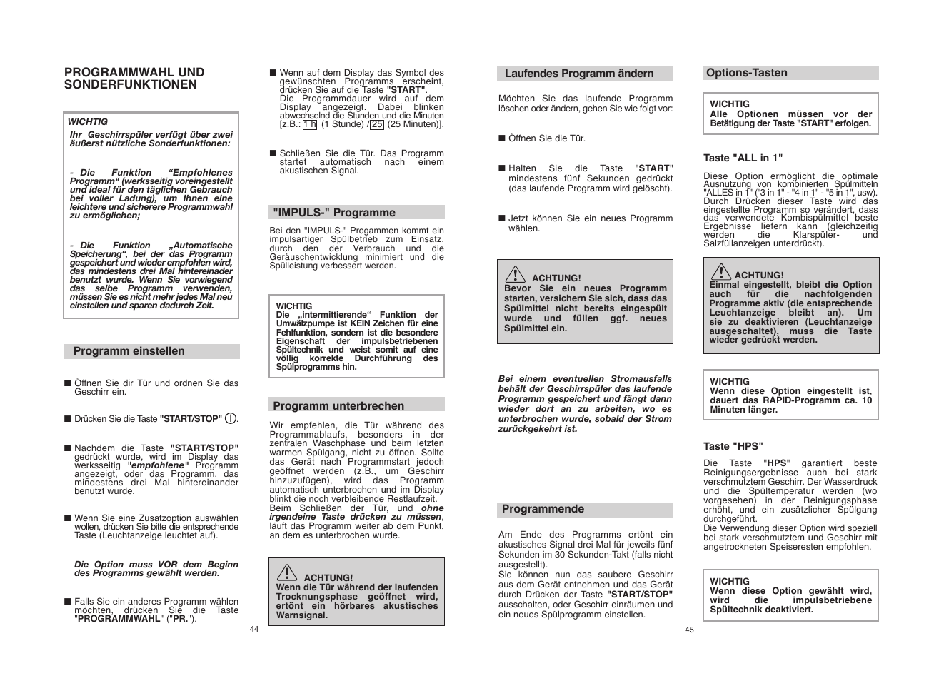 Candy CDI 5012E10 User Manual | Page 23 / 57