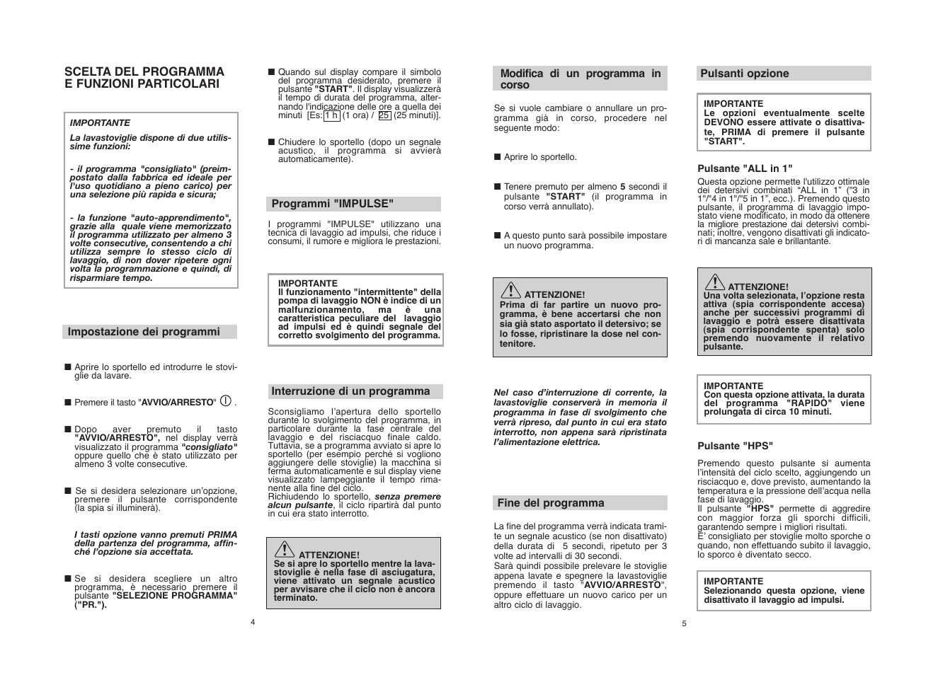 Candy CDI 5012E10 User Manual | Page 3 / 57
