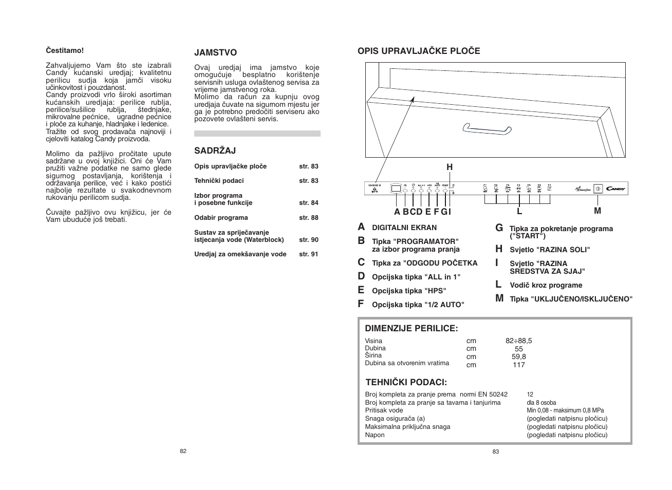Candy CDI 5012E10 User Manual | Page 42 / 57