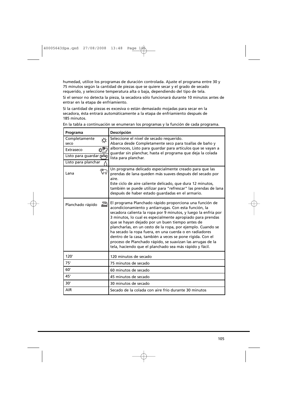 Candy GO DC 38G-37S User Manual | Page 105 / 128