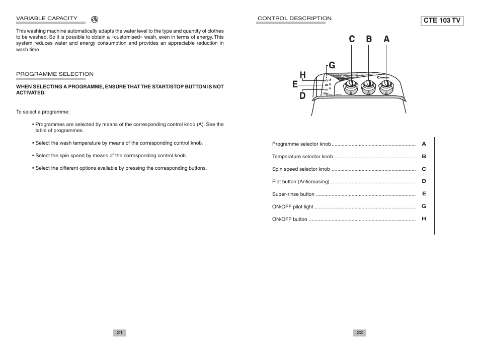 Candy LB CTE 103 TV UNI User Manual | Page 4 / 6