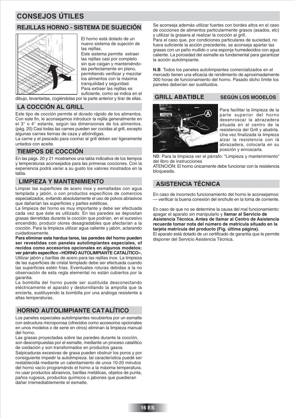 Consejos útiles | Candy FP 825 X AUS User Manual | Page 17 / 52