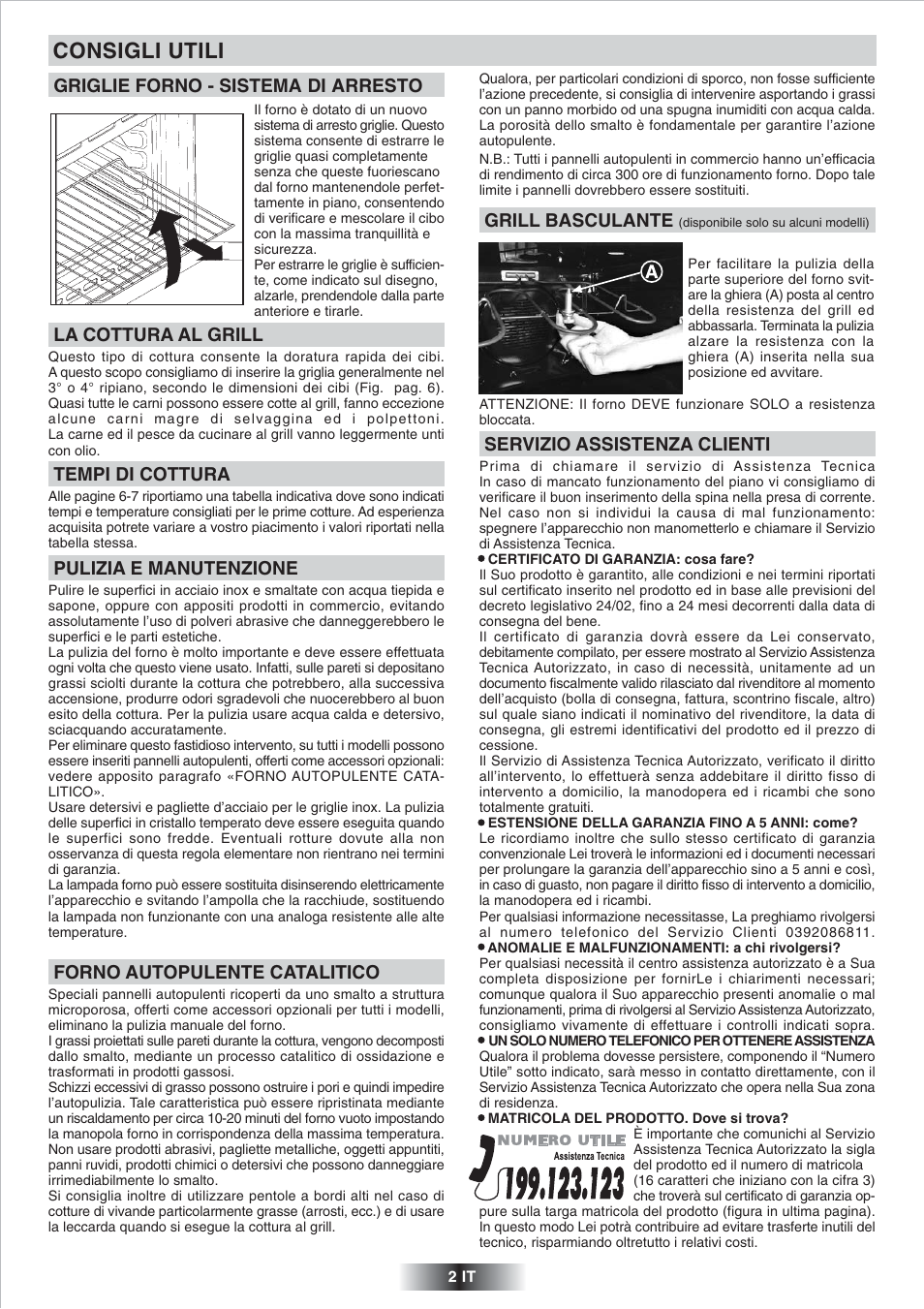 Consigli utili | Candy FP 825 X AUS User Manual | Page 3 / 52