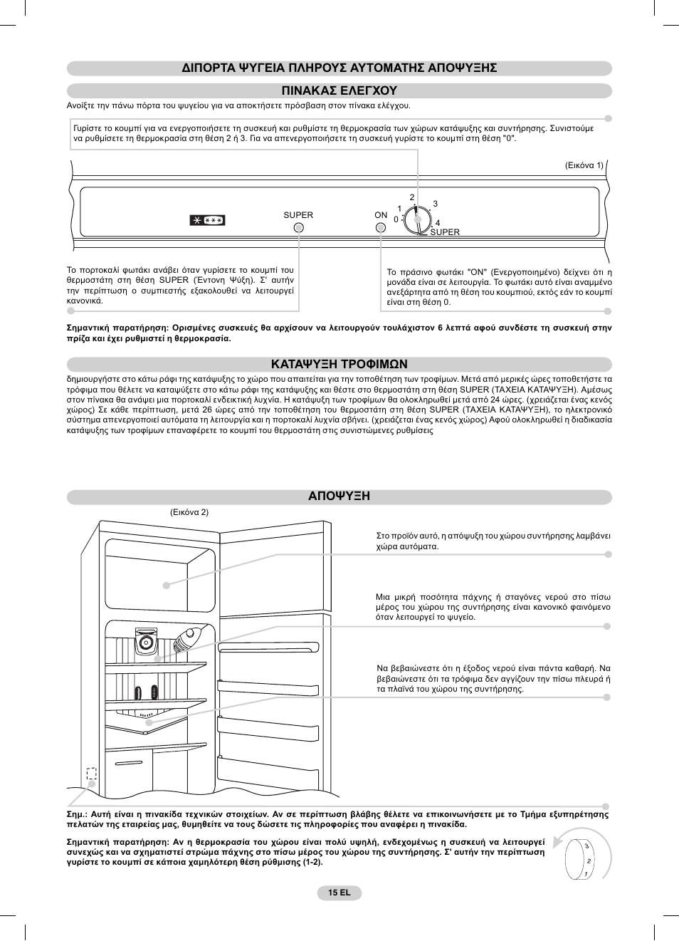 Candy CFDE 4484 User Manual | Page 15 / 32