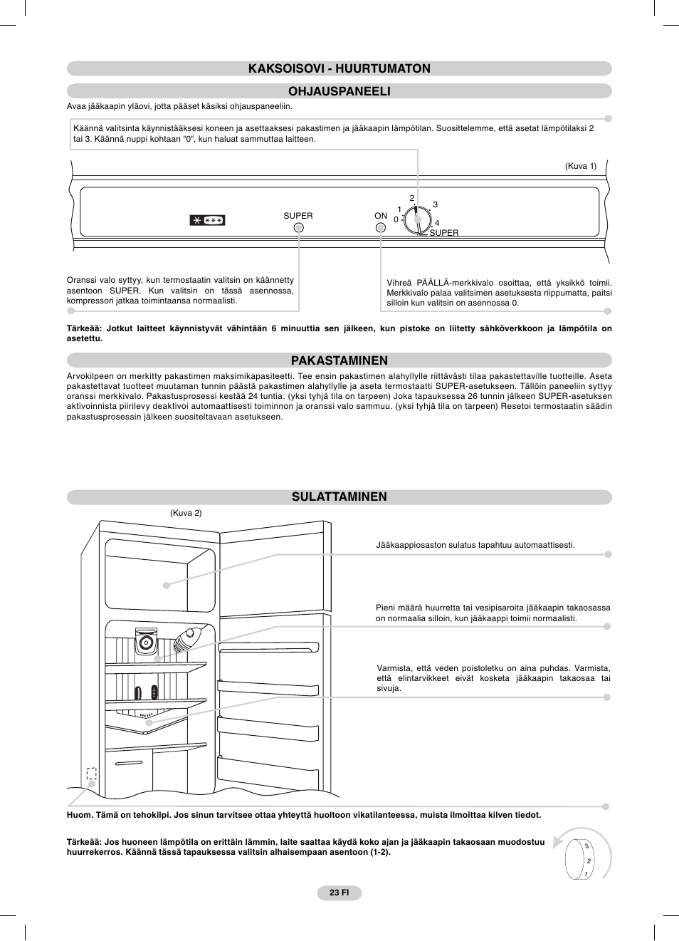 Candy CFDE 4484 User Manual | Page 23 / 32